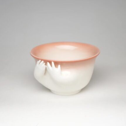 【Yinhe】Made in Jingdezhen-Under - glaze Hand - painted- Shy cup